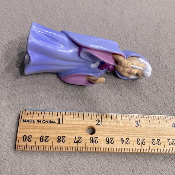 Vintage Disney Cinderella Fairy Godmother 3.5" Figure Cake Topper PVC Figurine ! - Picture 6 of 8